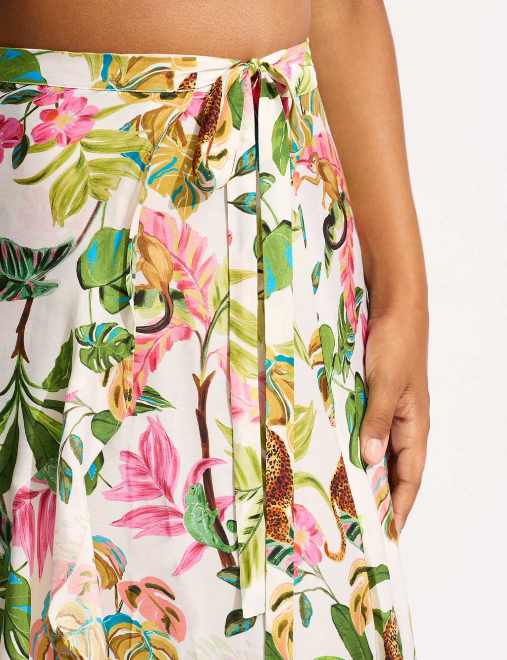 Floral Midaxi Wrap Beach Skirt image 4