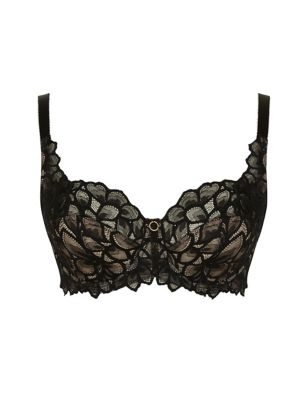 Envy Lace Trim Wired Full Cup Bra, Panache