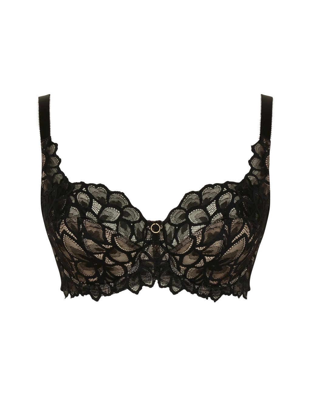 Allure Lace Wired Full Cup Bra D-J image 2
