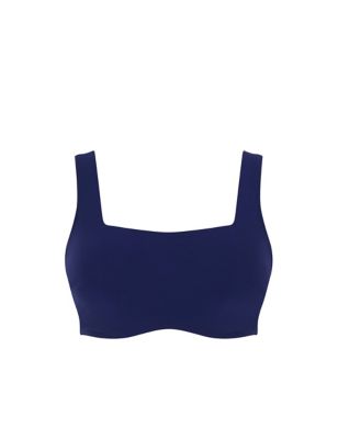 Azzurro Gina Wired Square Neck Bikini Top