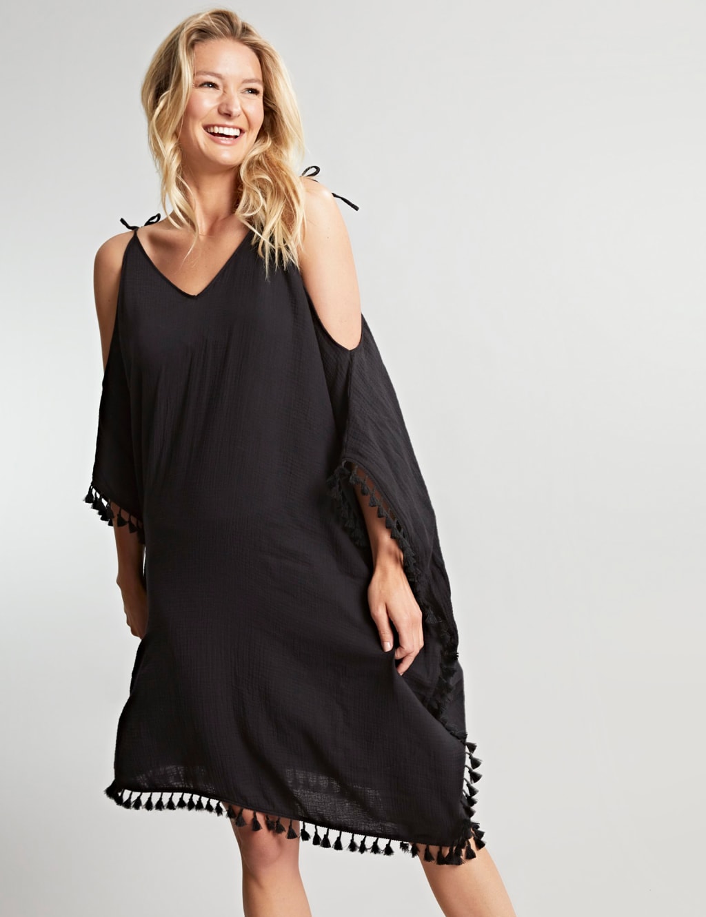 Marks and spencer black dresses with sleeves outlet
