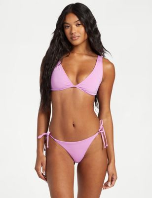 Billabong Womens Sol Searcher Triangle Bikini Top - M - Lilac, Lilac