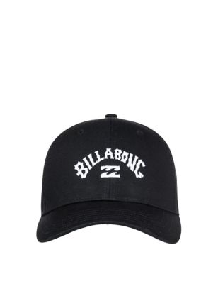 Billabong Men's Arch Logo Embroidered Baseball Cap - Black, Black