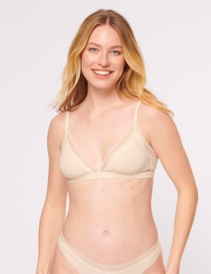 

Womens Sloggi Go Ribbed Non Wired Bralette - Ivory, Ivory