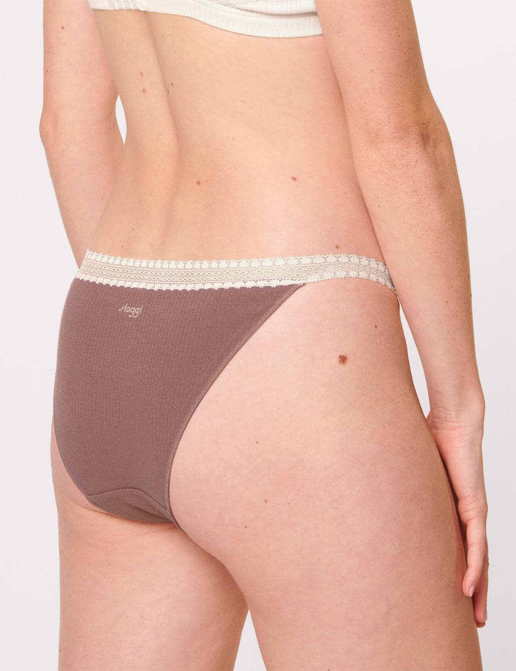 2pk Go Ribbed Cotton Rich Tanga Knickers image 2