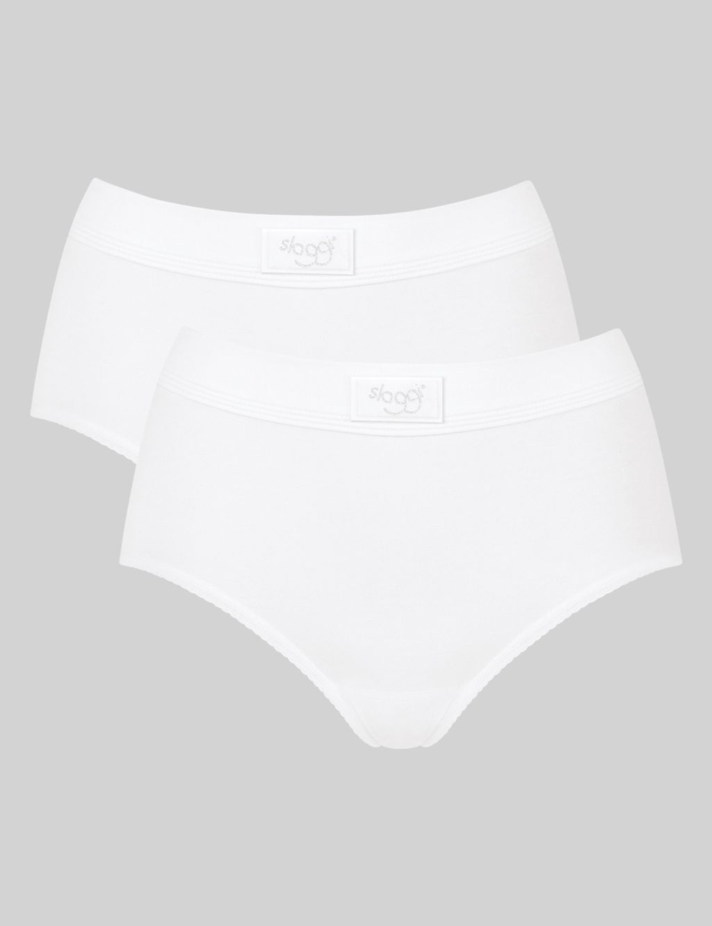 Sloggi WOW Comfort Tai Briefs Mid Rise Lined Bikini Knickers Brief  Lingerie, Ecru White, X-Small