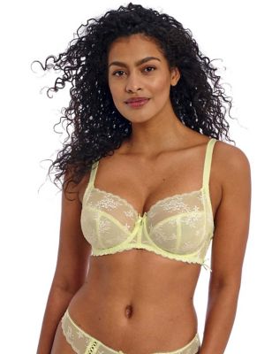 Offbeat Decadence Spacer Bra by Freya, Pink Floral