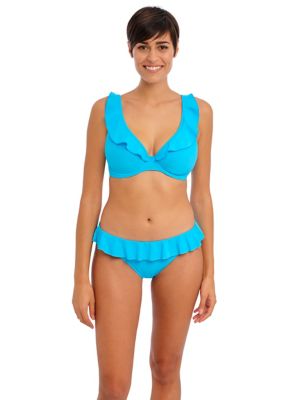 Freya Womens Jewel Cove Brazilian Bikini Bottoms - Blue Mix, Blue Mix