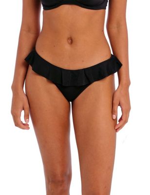 Freya Women's Jewel Cove Brazilian Bikini Bottoms - Black, Black,Blue