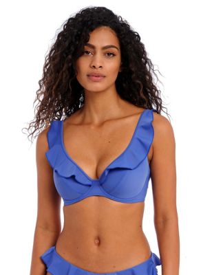 Freya Womens Jewel Cove Wired Bikini Top D-HH - 30DD - Blue, Blue
