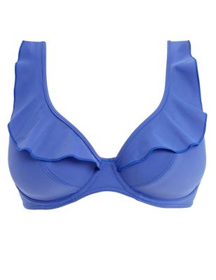 Freya Womens Jewel Cove Wired Bikini Top D-HH - 30F - Blue, Blue