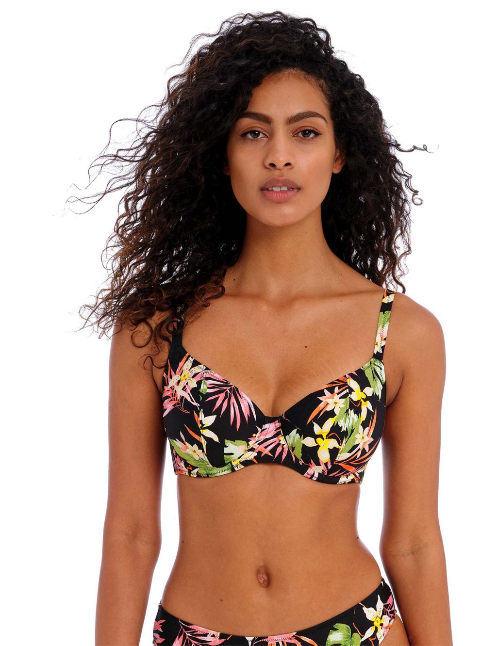 Savanna Sunset Wired Plunge Bikini Top D-H image 1