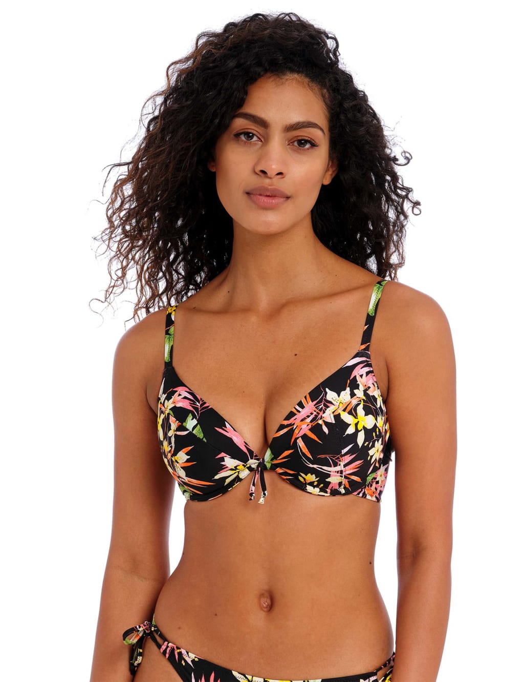 Savanna Sunset Wired Plunge Bikini Top D-G image 1