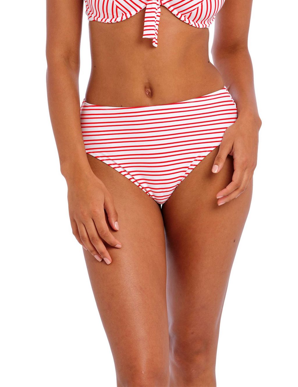 New Shores Striped Bikini Bottoms image 1