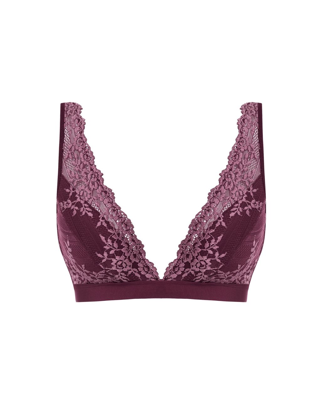 Embrace Floral Lace Non Wired Plunge Bra image 2