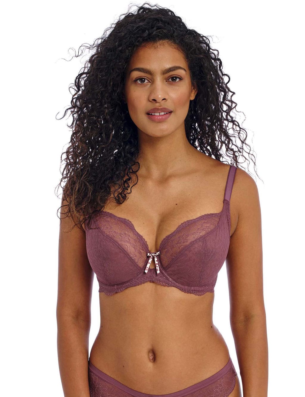 Starlette Wireless Plunge T-shirt Bra - Black – Purple Cactus Lingerie