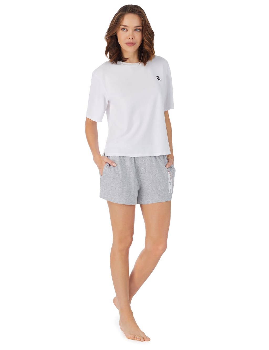 Dkny Set Tshirt And Shorts Blackgrey main image 0