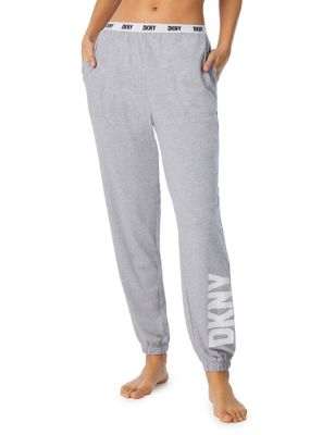 Dkny Womens Cotton Rich Logo Pyjama Bottoms - XS - Grey Mix, Grey Mix,Black Mix