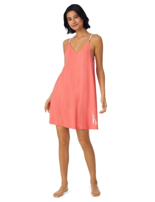 Jersey Strappy Logo Short Chemise