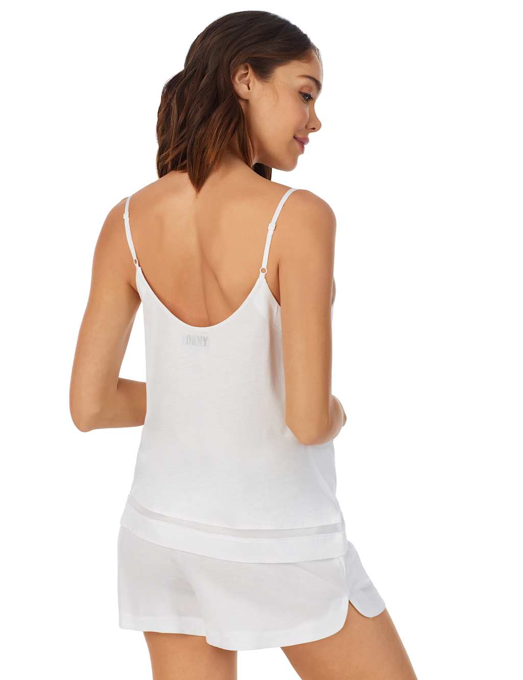 Cotton Blend Mesh Insert Shortie Set image 4
