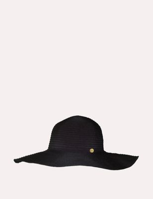 Seafolly Womens Floppy Hat - Black, Black