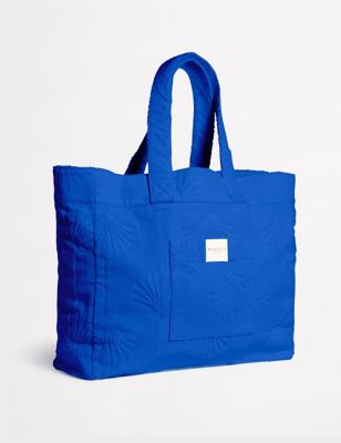 Seafolly Womens Pure Cotton Tote Bag - Blue, Blue
