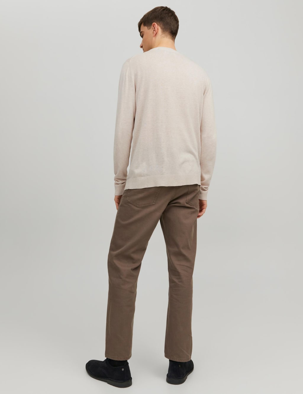 Cotton Rich Crew Neck Jumper image 2