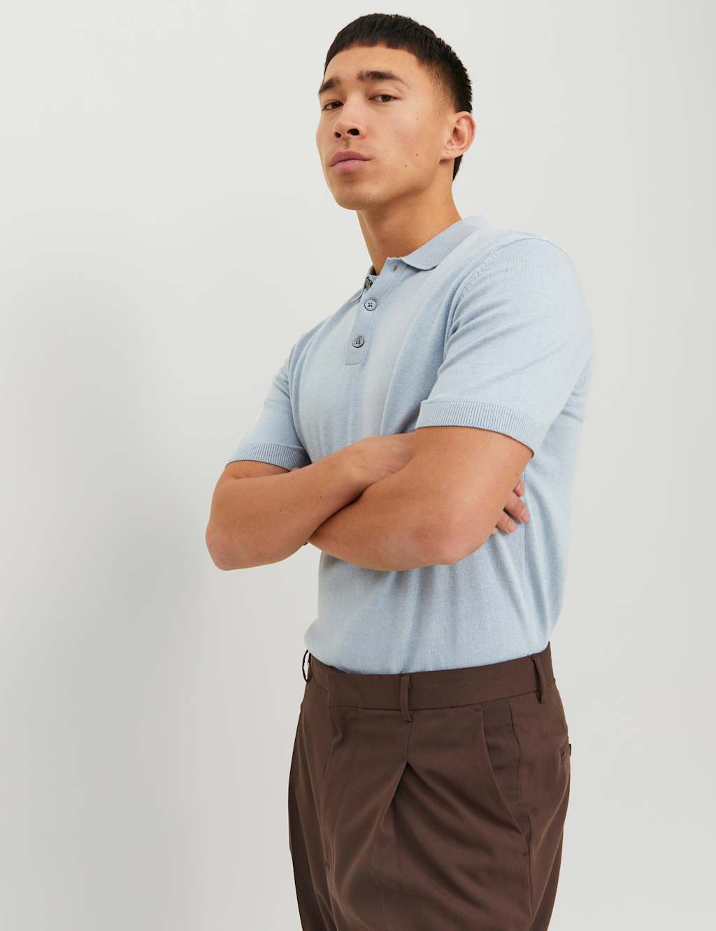 Cotton Rich Knitted Polo Shirt image 2