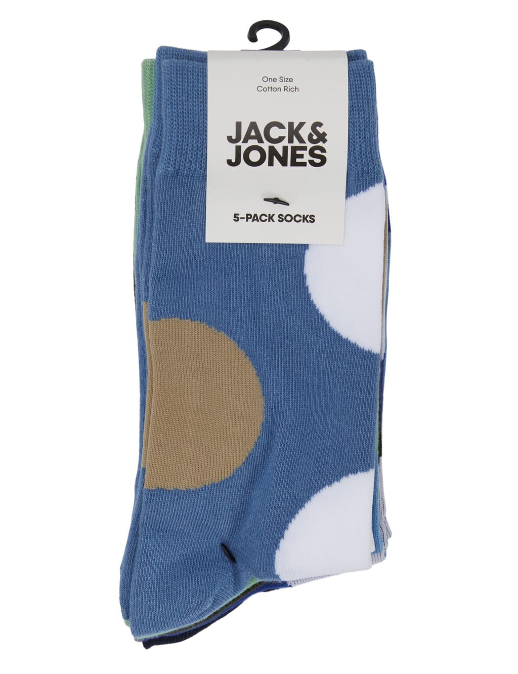 5pk Polka Dot Cotton Rich Socks image 4