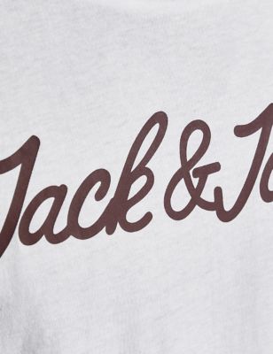 M&S Jack & Jones Mens Pure Cotton Crew Neck T-Shirt