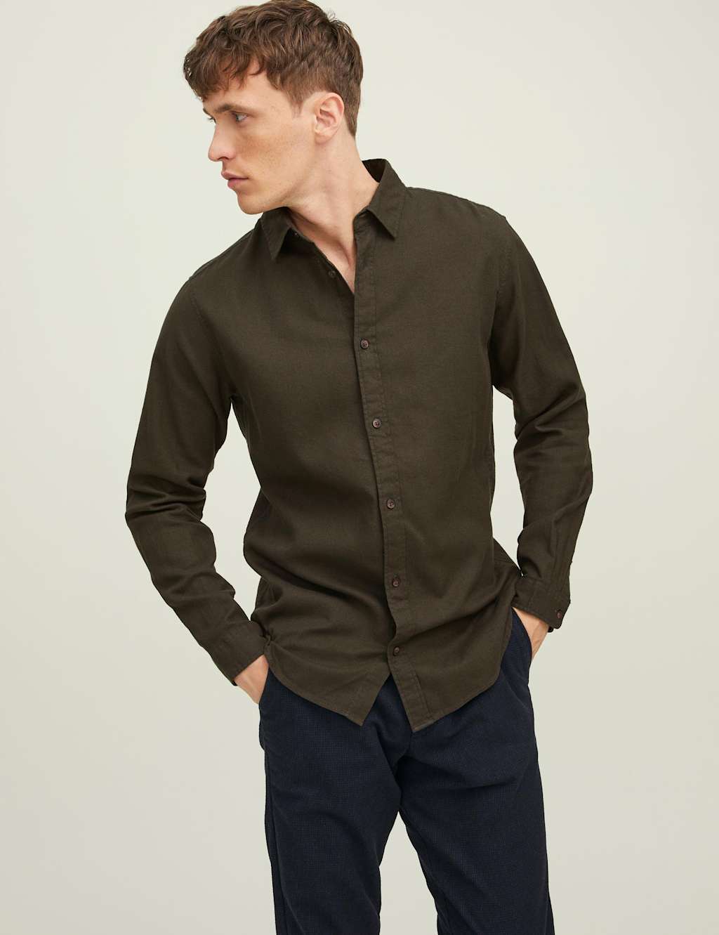 Regular Fit Easy Iron Pure Cotton Shirt image 1
