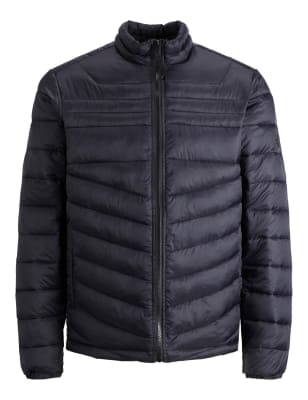 

Mens JACK & JONES Padded Puffer Jacket - Black, Black