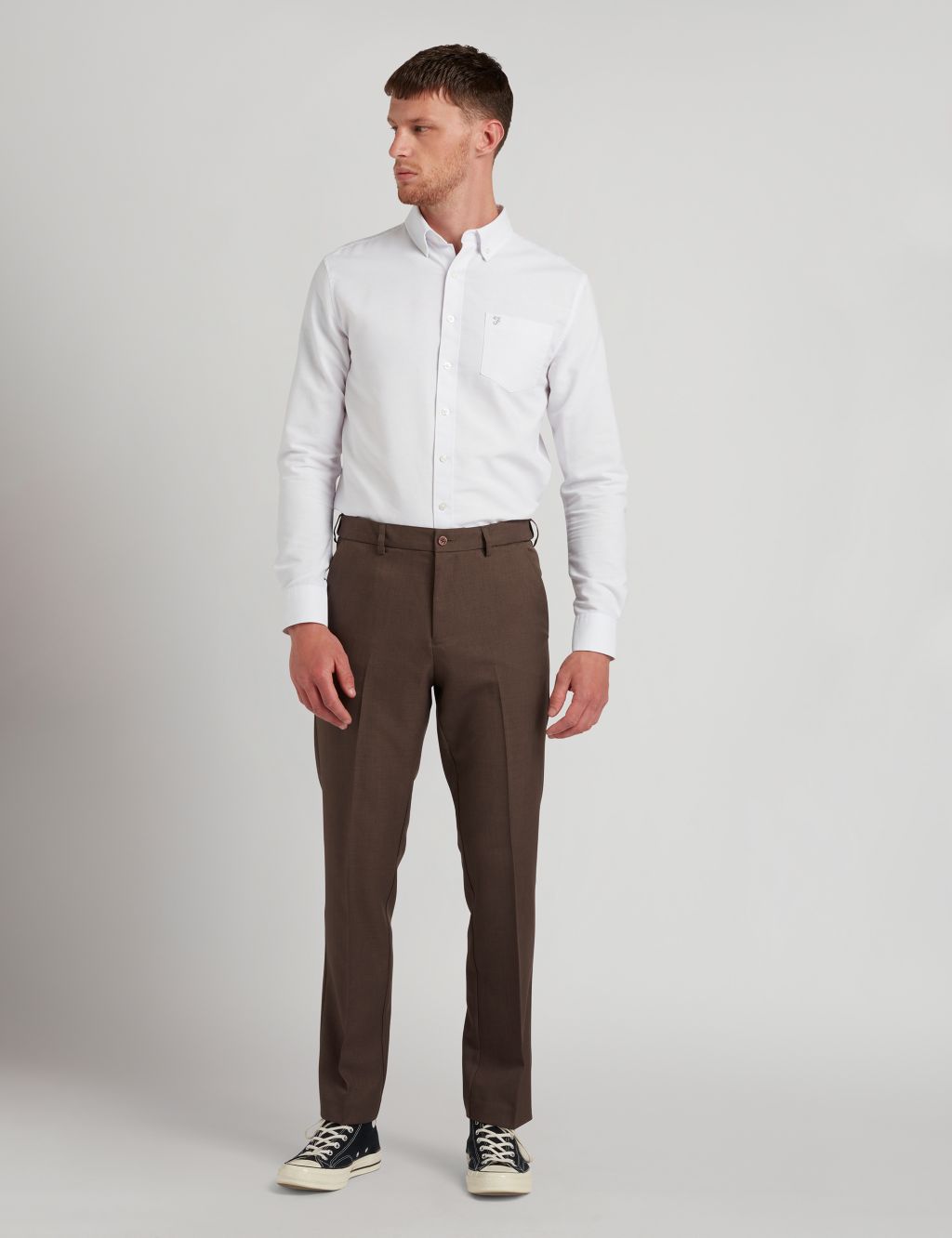 Tailored Fit Smart Trousers image 1
