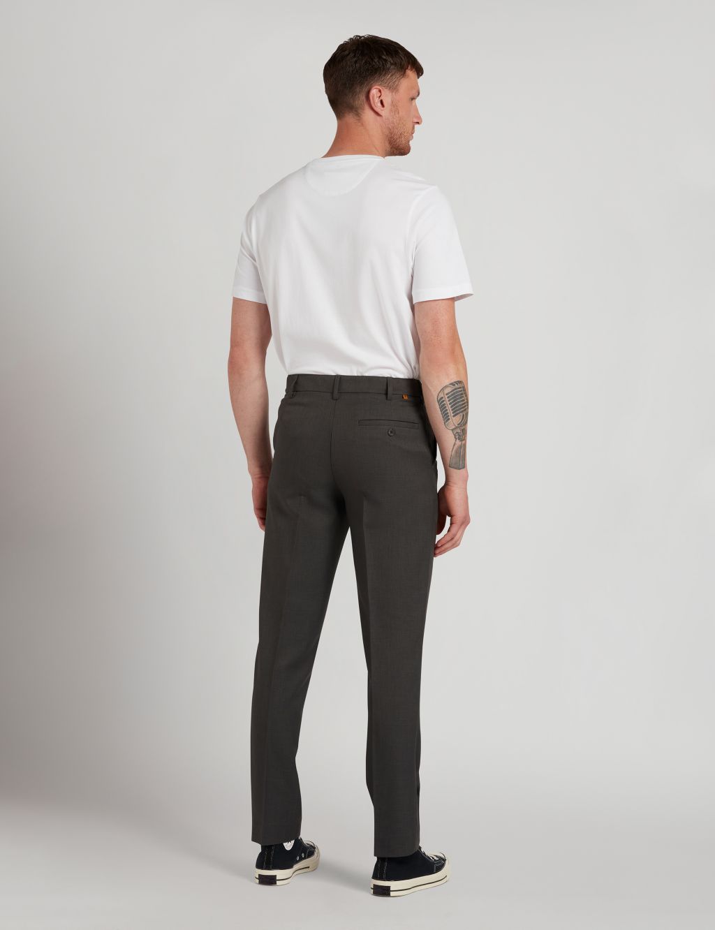 Tailored Fit Smart Trousers image 3