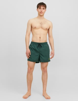 

Mens JACK & JONES Pocketed Swim Shorts - Green, Green