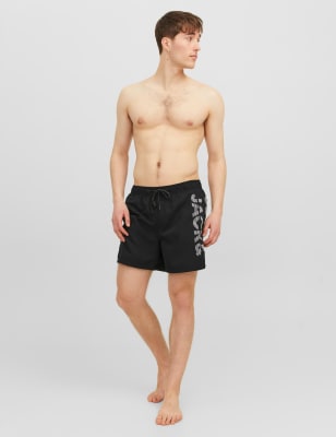 

Mens JACK & JONES Pocketed Swim Shorts - Black, Black