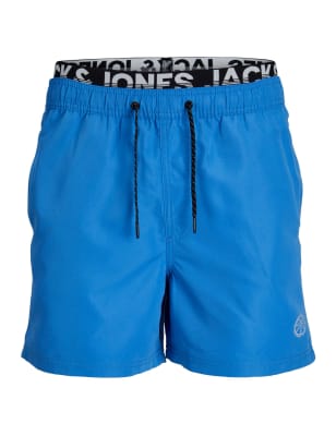 

Mens JACK & JONES Pocketed Swim Shorts - Blue, Blue