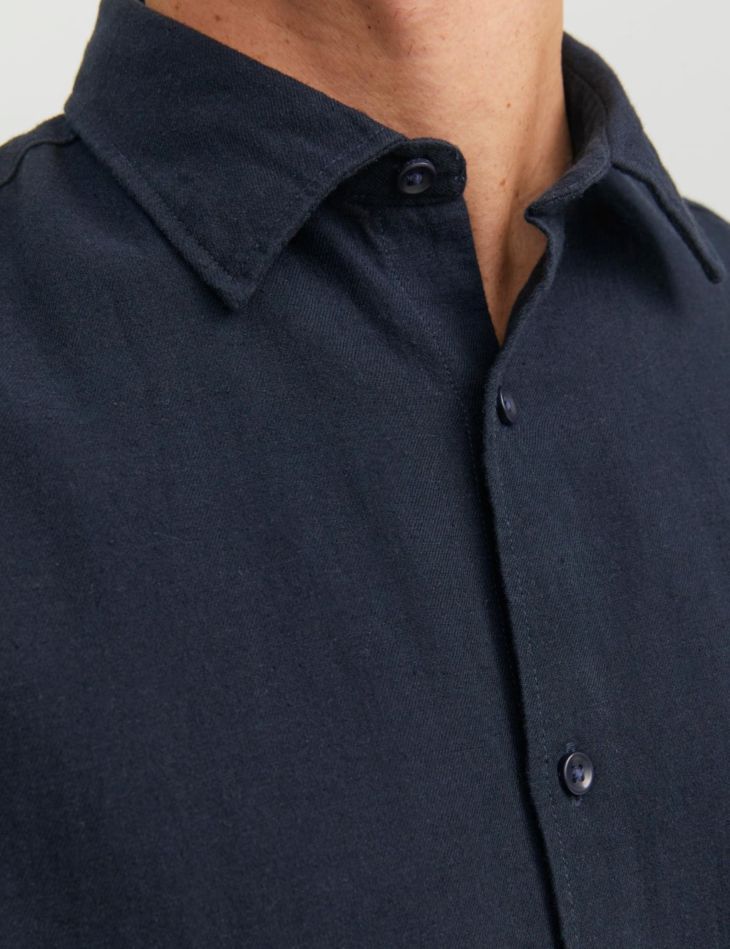 Slim Fit Cotton Blend Oxford Shirt image 3