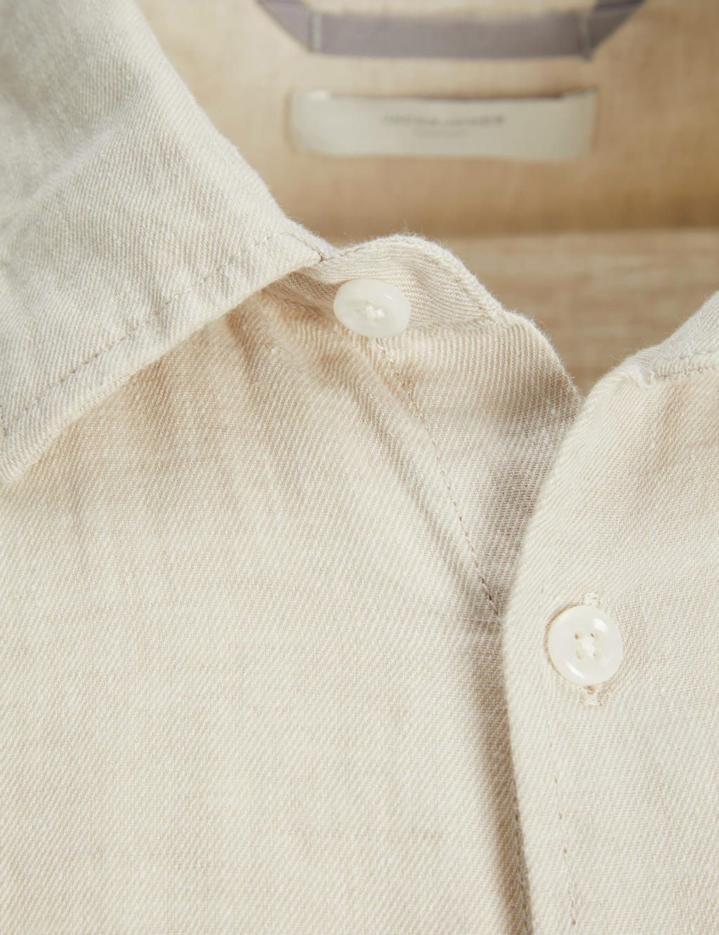 Slim Fit Cotton Blend Oxford Shirt image 8