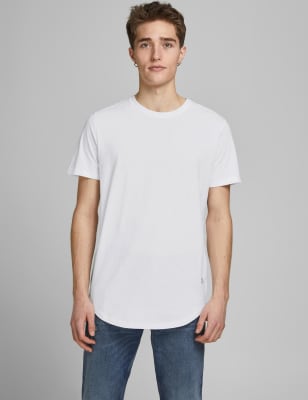 5pk Pure Cotton Crew Neck T-Shirts