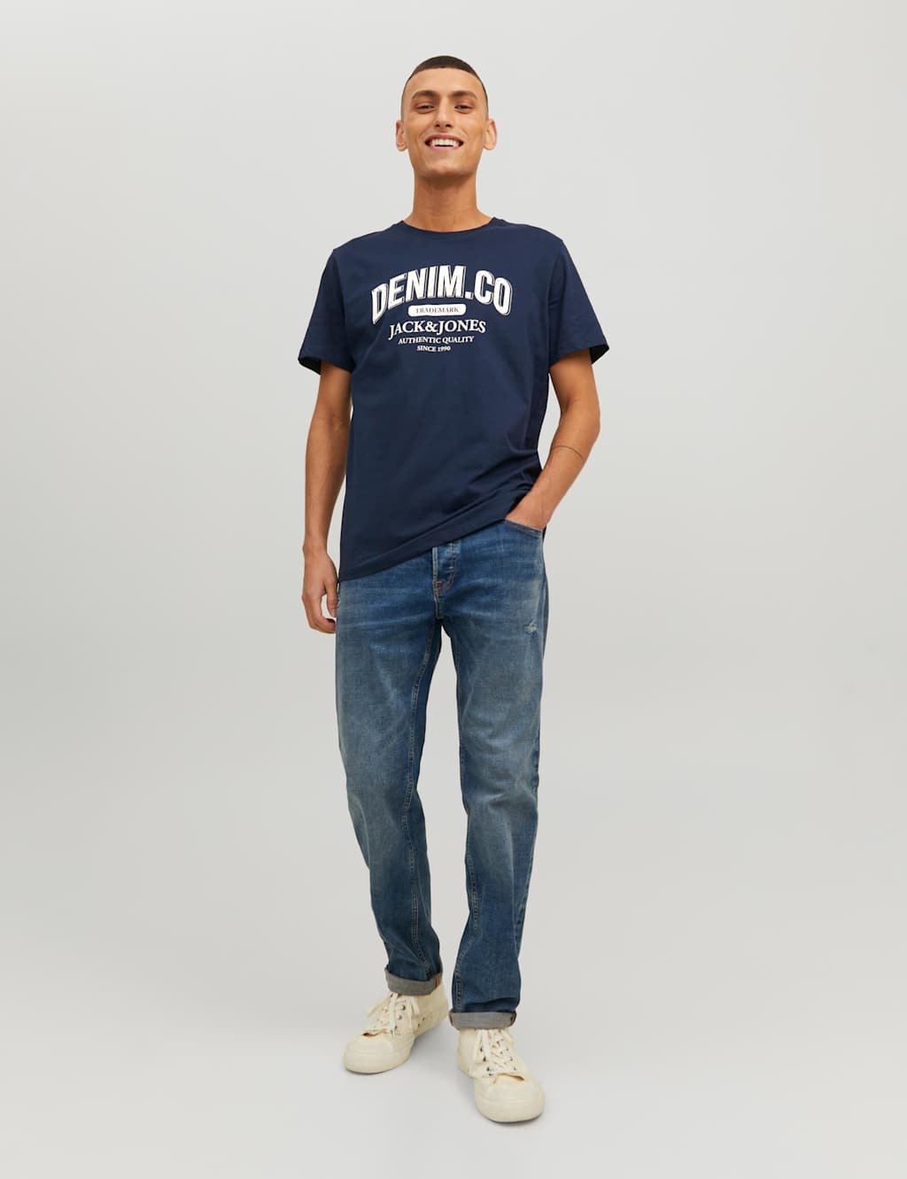 Pure Cotton Graphic Crew Neck T-Shirt image 3