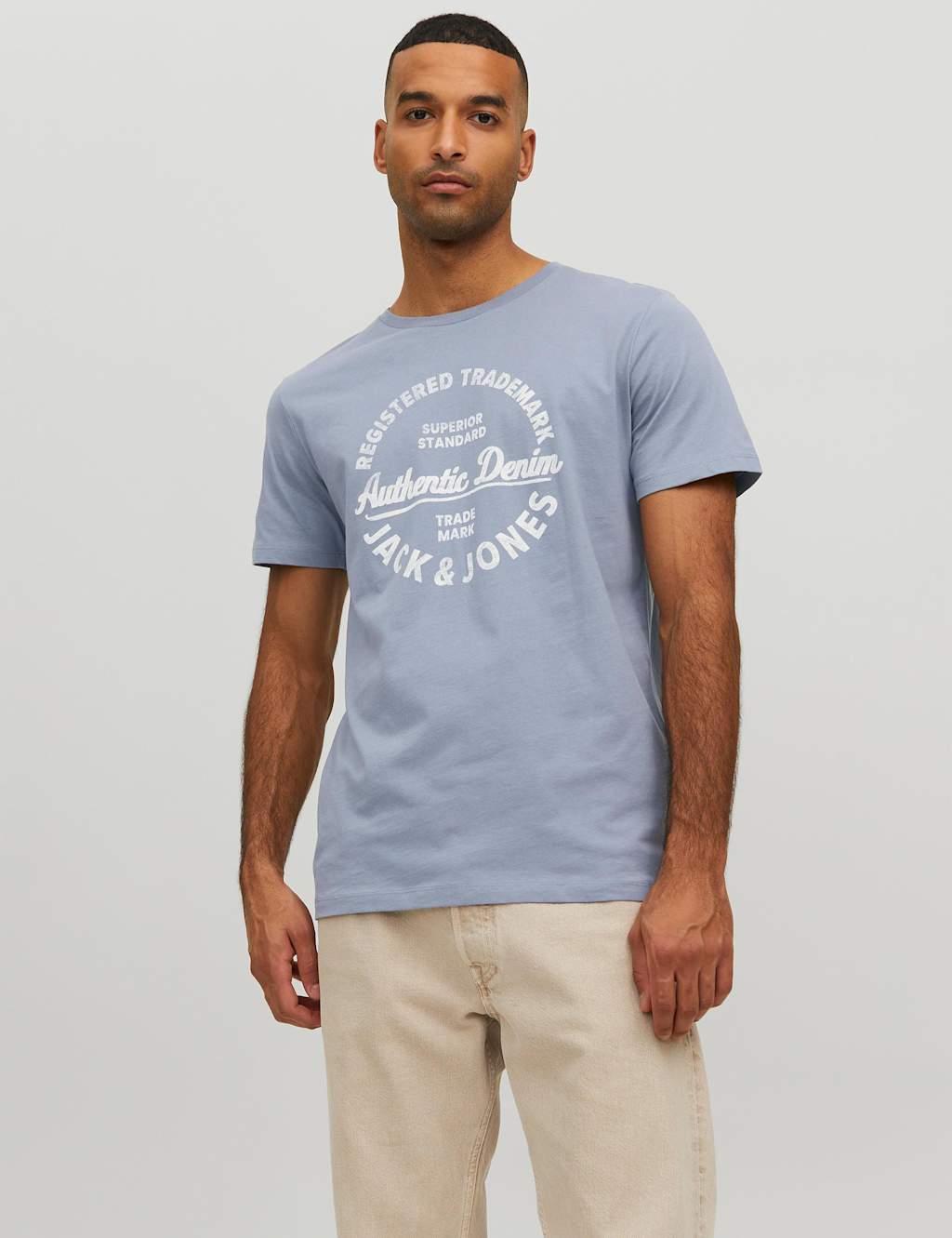 Pure Cotton Graphic Crew Neck T-Shirt image 1