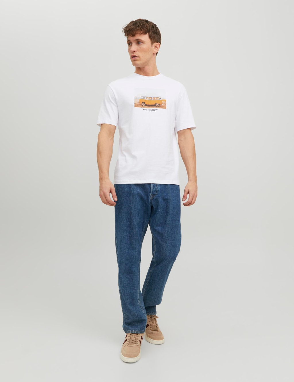 Pure Cotton Photo Graphic Crew Neck T-Shirt image 3