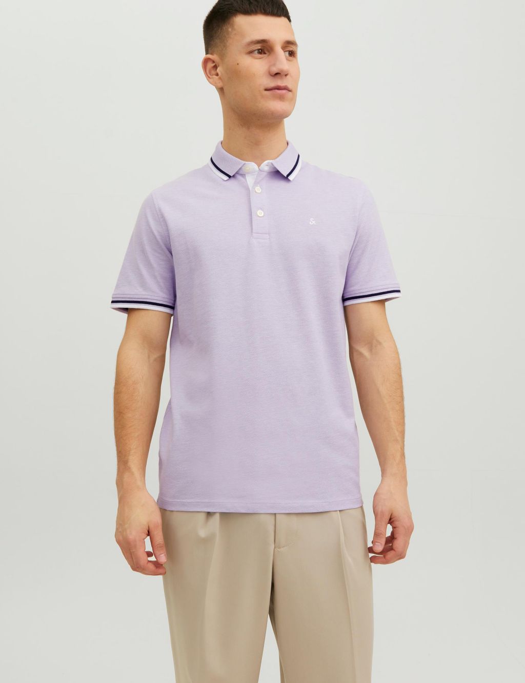 Pure Cotton Tipped Polo Shirt image 1