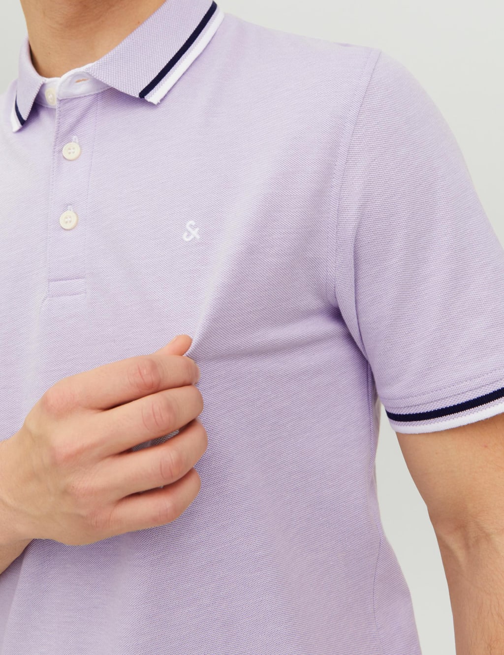 Pure Cotton Tipped Polo Shirt image 4