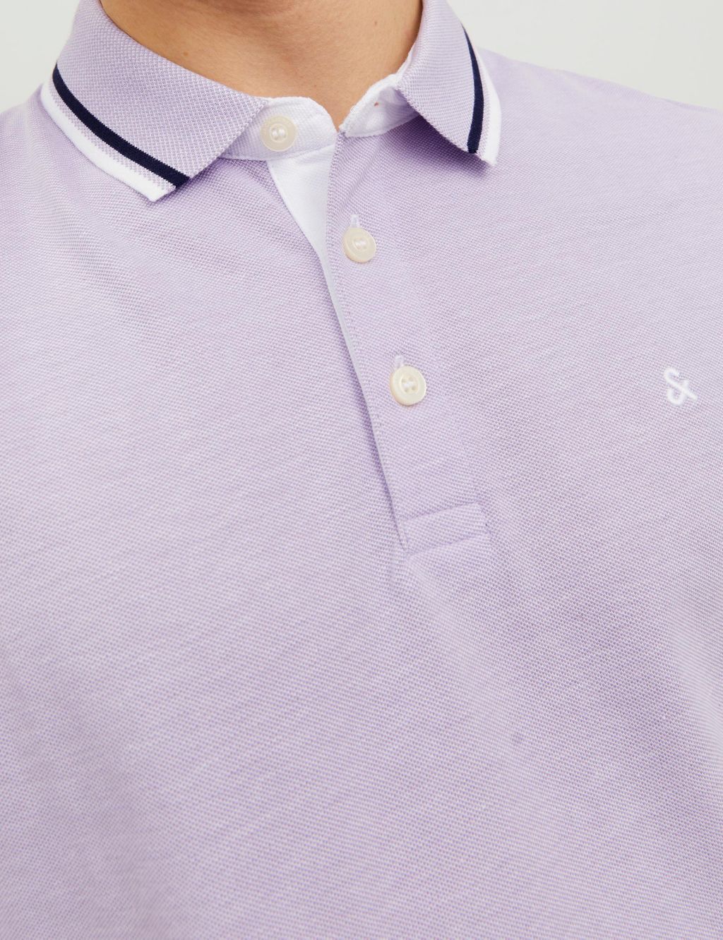 Pure Cotton Tipped Polo Shirt image 5