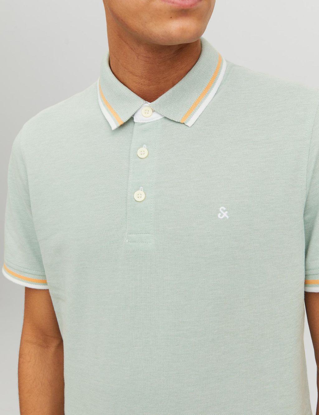 Pure Cotton Tipped Polo Shirt image 4
