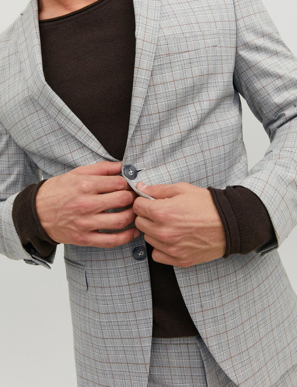 Checked Single Breasted Blazer image 4