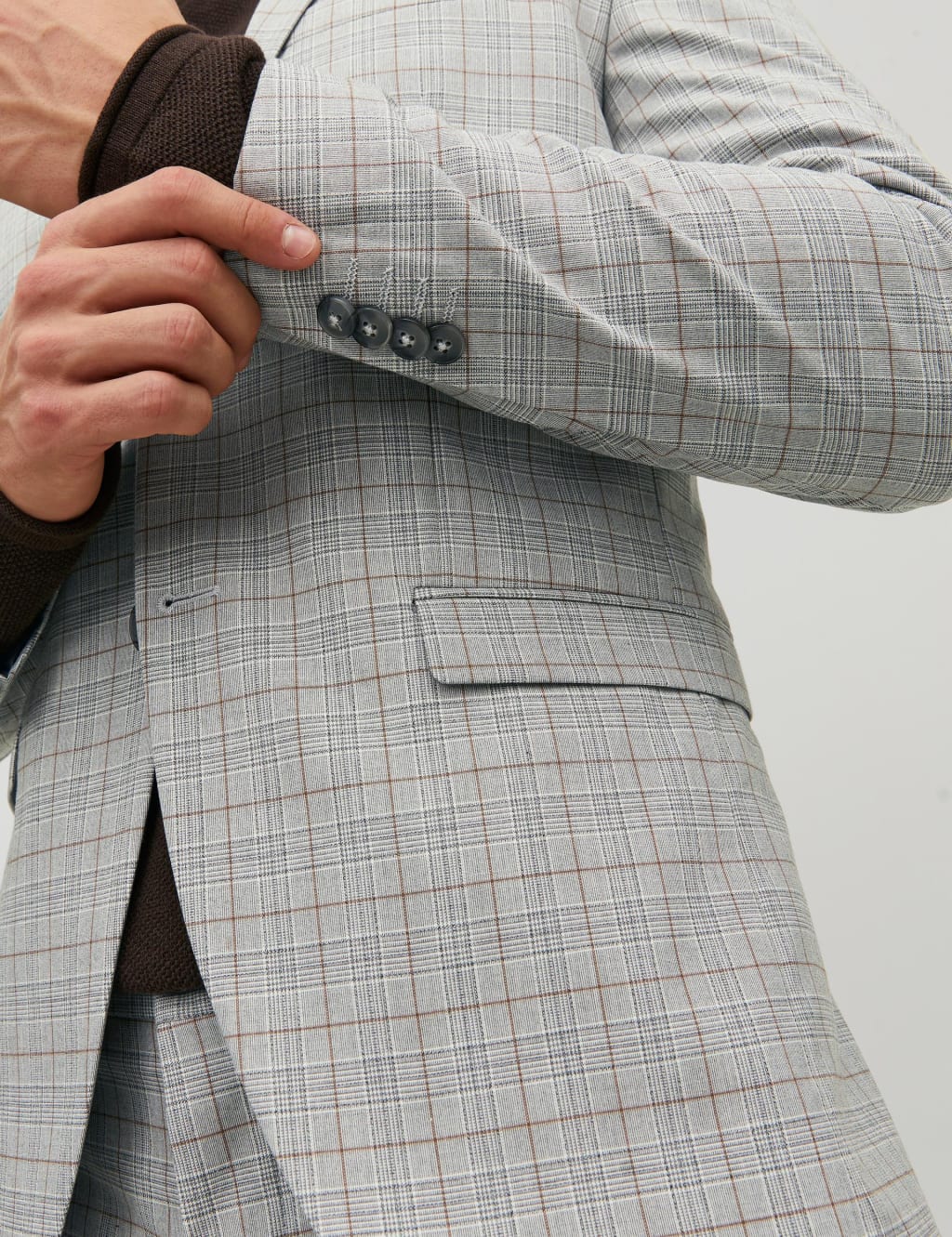 Checked Single Breasted Blazer image 5