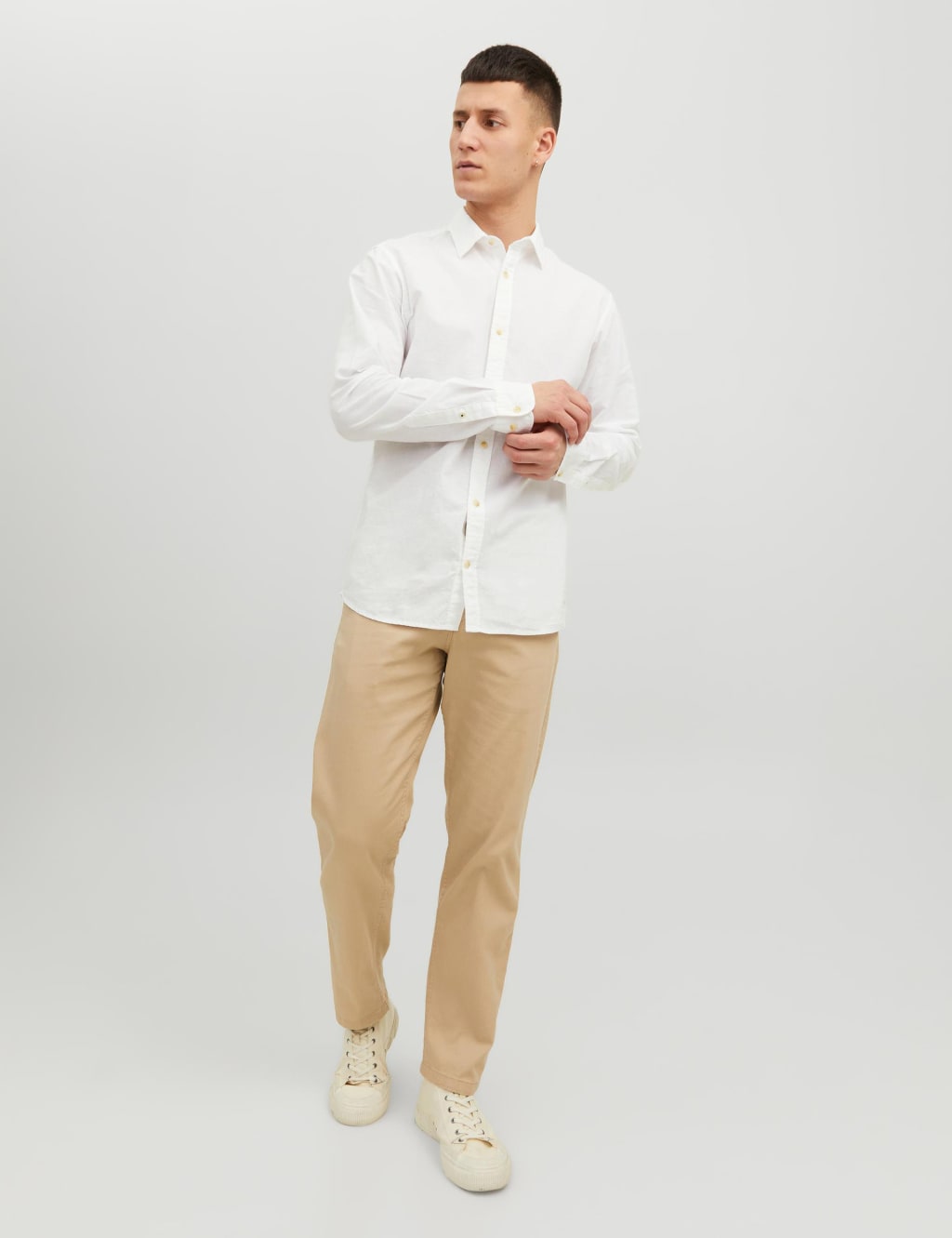 Cotton Rich Striped Oxford Shirt image 2